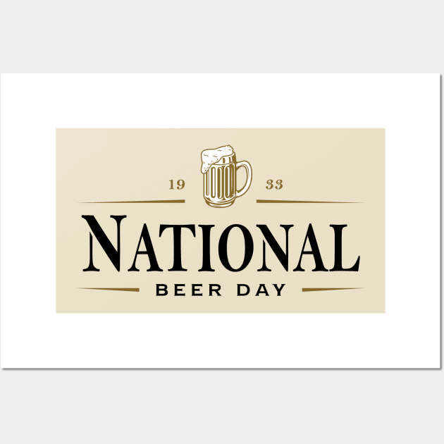 GuiNational Beer Day Wall Art by Mercado Graphic Design